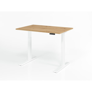 Optizen Bureau assis-debout électrique Ezra Blanc, gris, érable, hêtre, chêne, chêne ambré, noyer ou graphite