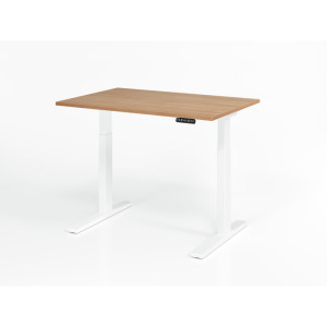 Optizen Bureau assis-debout électrique Ezra Blanc, gris, érable, hêtre, chêne, chêne ambré, noyer ou graphite
