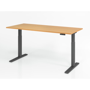 Optizen Bureau assis-debout électrique Ezra Blanc, gris, érable, hêtre, chêne, chêne ambré, noyer ou graphite