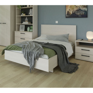 Deladeco Lit enfant contemporain chêne clair Lolita Chêne clair