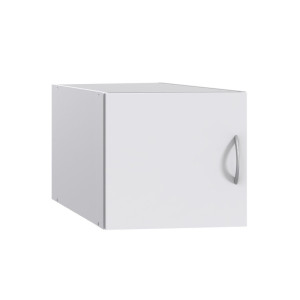 Deladeco Surmeuble 1 porte blanc profondeur 54 cm Jesy Blanc