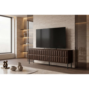 Vivabita Meuble TV moderne 205 cm noyer/expresso Rubie Noyer/expresso