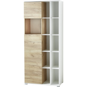 Vivabita Armoire de bureau moderne hauteur 197 cm Pietro Chêne