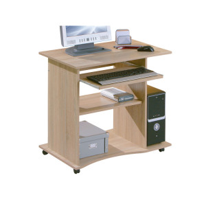 Deladeco Bureau informatique contemporain Adamo Blanc ou chêne