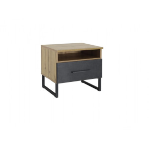 Exodecor Chevet adulte moderne chêne/anthracite Sabrina Chêne