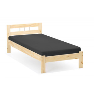Lit enfant style nature en pin massif Jeannette Naturel