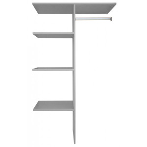 Deladeco Etagère de rangement avec penderie 87 cm Madox Lin