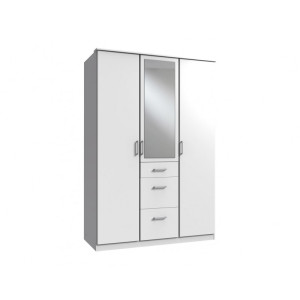 Deladeco Armoire contemporaine 135 cm Bolivie I Disponible dans 12 coloris
