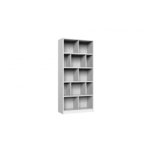 Bibliothèque enfant contemporaine 90 cm Johane Blanc, blanc/anthracite ou chêne/blanc