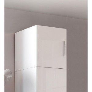 Deladeco Surmeuble pour armoire 30 cm Shella Blanc