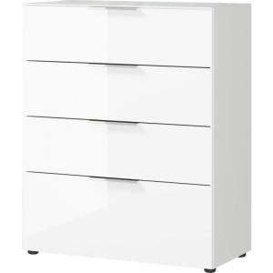 Vivabita Meuble de rangement moderne 83 cm Sophia Blanc ou noir
