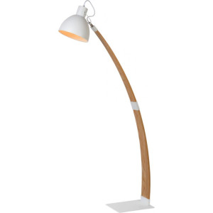 Lampea Lampadaire moderne en bois et métal Angel