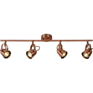 Lampea Spot rustique en aluminium 4 LED Paco