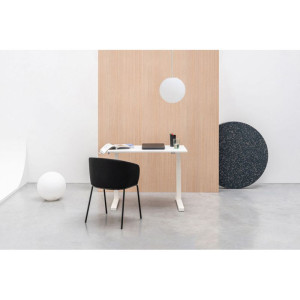 Ergo Design Bureau pliable réglable en hauteur moderne Lucy Blanc