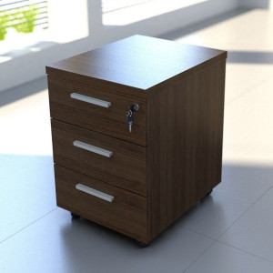 Ergo Design Caisson de bureau moderne coloris noyer Howard Noyer