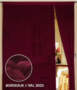 Fadenvorhang 150 cm x 500 cm (BxH) bordeaux