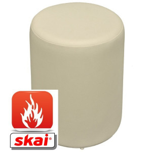 Sitzhocker perle creme B1 schwer entflammbar