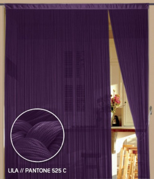Fadenvorhang 90 cm x 240 cm (BxH) lila
