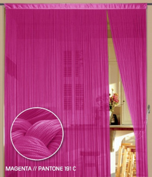 Fadenvorhang 90 cm x 240 cm (BxH) magenta