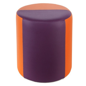 Sitzhocker 2-farbig orange-lila &Oslash;34 x 44cm