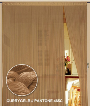 Fadenvorhang 150 cm x 300 cm (BxH) currygelb gold