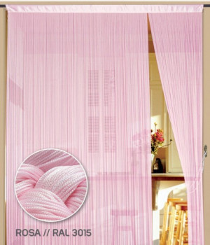 Fadenvorhang 90 cm x 240 cm (BxH) rosa