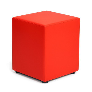 Sitzw&uuml;rfel Rot Ma&szlig;e: 43 cm x 43 cm x 51 cm