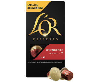 10 Nespresso* Original Kompatible Kapseln Splendente - L'or Espresso - MaxiCoffee