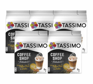 - Coffee Shop Toffee Nut Latte - 5 X 8 Kapseln Tassimo - MaxiCoffee