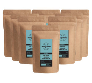 Les Petits Torréfacteurs -geröstete Mandeln Aromatisierte Kaffeebohnen 1 Kg (8x125g) - MaxiCoffee