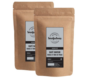 Les Petits Torréfacteurs Gemahlener Kaffee Ahornsirup Und Pekannüsse 250g - MaxiCoffee