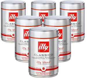 Café Illy Illy - Espresso Classico - Kaffeebohnen In Der Dose 250 G X 6 - MaxiCoffee