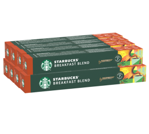 80 Nespresso* Original Kompatible Kapseln Breakfast Blend – Starbucks - MaxiCoffee