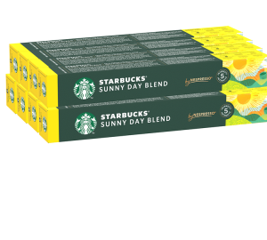 80 Nespresso* Original Kompatible Kapseln Sunny Day Blend – Starbucks - MaxiCoffee