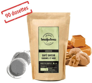 Les Petits Torréfacteurs - Kaffeepads Mit Karamell-nussgeschmack X 90 - MaxiCoffee