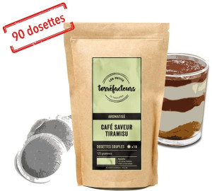 Les Petits Torréfacteurs - Kaffeepads Mit Tiramisugeschmack X 90 - MaxiCoffee