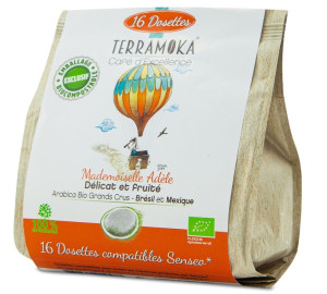 Terramoka - Bio-kaffeepads Mademoiselle Adele X 16 - MaxiCoffee