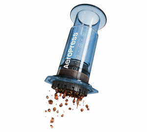 Aeropress - Tragbarer Kaffeebereiter Clear Hellblau - - MaxiCoffee