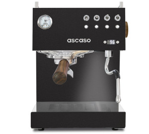 Ascaso - Siebträgermaschine Steel Uno Pid Schwarz Mit Holzoptik - 1052 W - MaxiCoffee