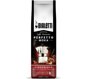 Bialetti - Perfetto Moka Schokolade Aromatisiert, Gemahlener Kaffee 250 G - MaxiCoffee