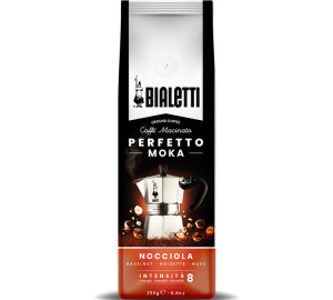 Bialetti - Perfetto Moka Haselnuss Aromatisiert, Gemahlener Kaffee 250 G - MaxiCoffee