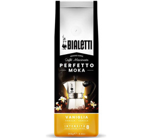 Bialetti - Perfetto Moka Vanille Aromatisiert, Gemahlener Kaffee 250 G - MaxiCoffee