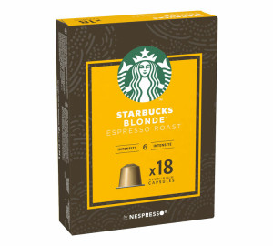 18 Nespresso* Original Kompatible Kapseln Blonde Espresso Roast – Starbucks - MaxiCoffee