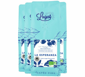 Cafés Lugat - La Esperanza - Bio-kaffeebohnen 4x250 G - MaxiCoffee