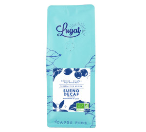 Cafés Lugat - Bio Mexiko - Sueño - Entkoffeinierter Gemahlener Kaffee 250 G - MaxiCoffee