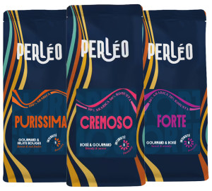 Perléo Espresso Perléo - Kaffeebohnen - Bestseller-auswahl, Dunkle Röstung - 3 X 1 Kg - MaxiCoffee