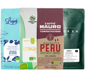 - Kaffeebohnen - Bio-probierset, In Europa Geröstet - 4 X 250 G - MaxiCoffee