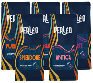 Perléo Espresso Perléo - Kaffeebohnen - Auswahl Des Hauses - 5 X 250 G - MaxiCoffee
