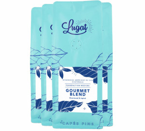 Cafés Lugat - Specialty Coffee Gourmet Blend - Kaffeebohnen 4x250 G - MaxiCoffee