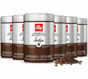 Café Illy Illy Monoarabica Indien -kaffeebohnen 6 X 250 G - MaxiCoffee